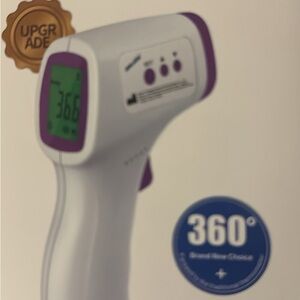 White and Purple Infrared Thermometer